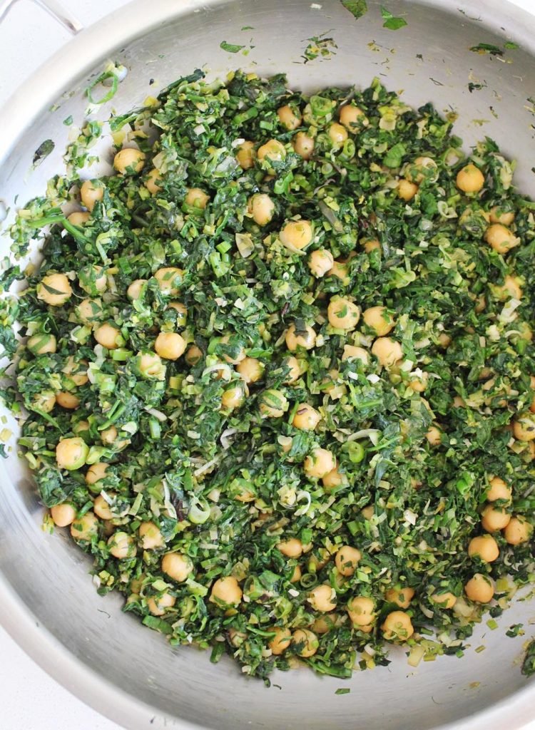 Lemony Greens with Chickpeas